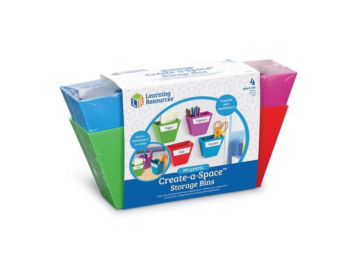 Magnetic Create-a-Space Storage Boxes (Set of 4)