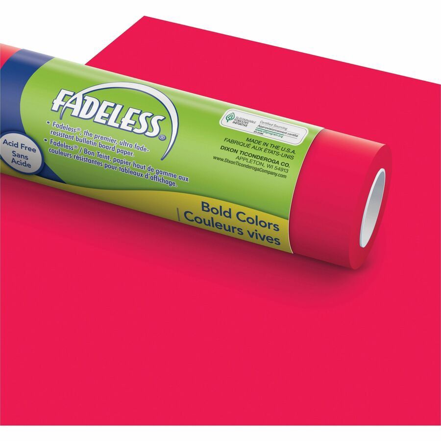 Fadeless Flame Red Paper Roll