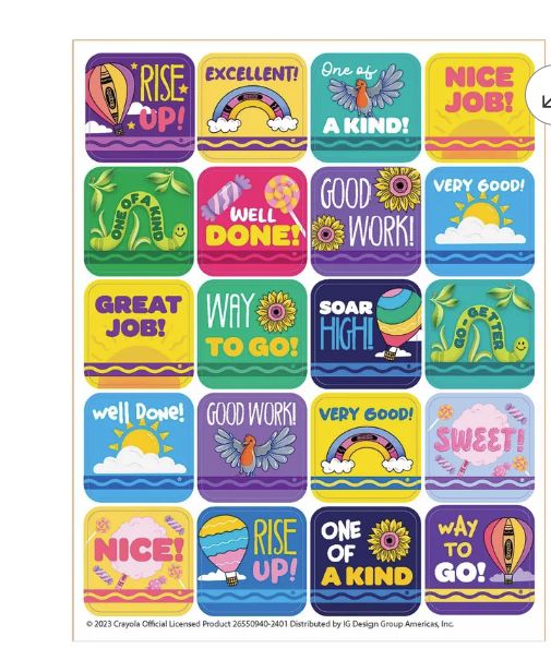 Crayola Colors of Kindness Stickers
