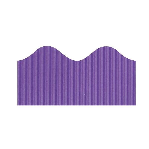Purple Corrugated Bordette Scalloped