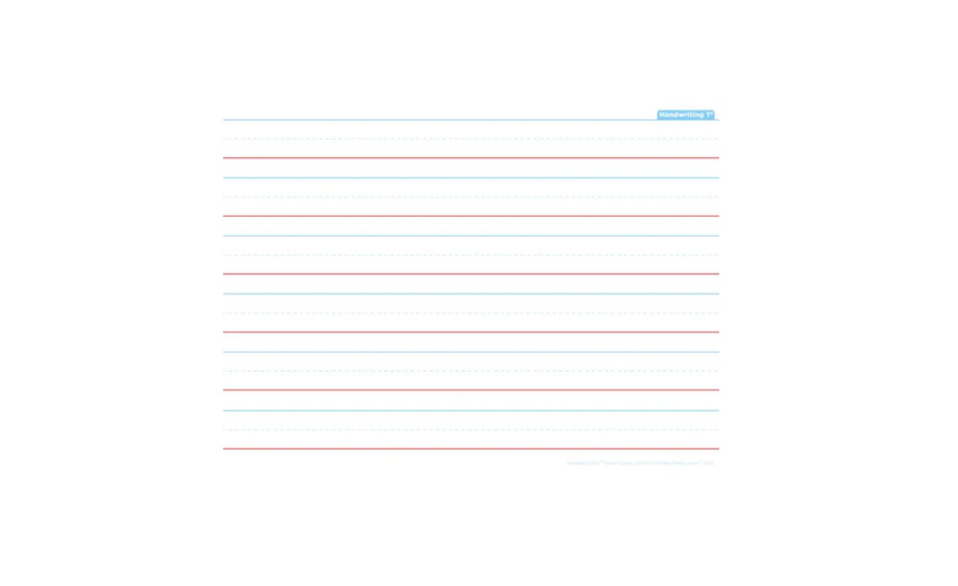 Handwriting 1&quot;, Space Savers, PosterMat Pals 13&quot; X 9.5&quot; Smart Poly Single Sided