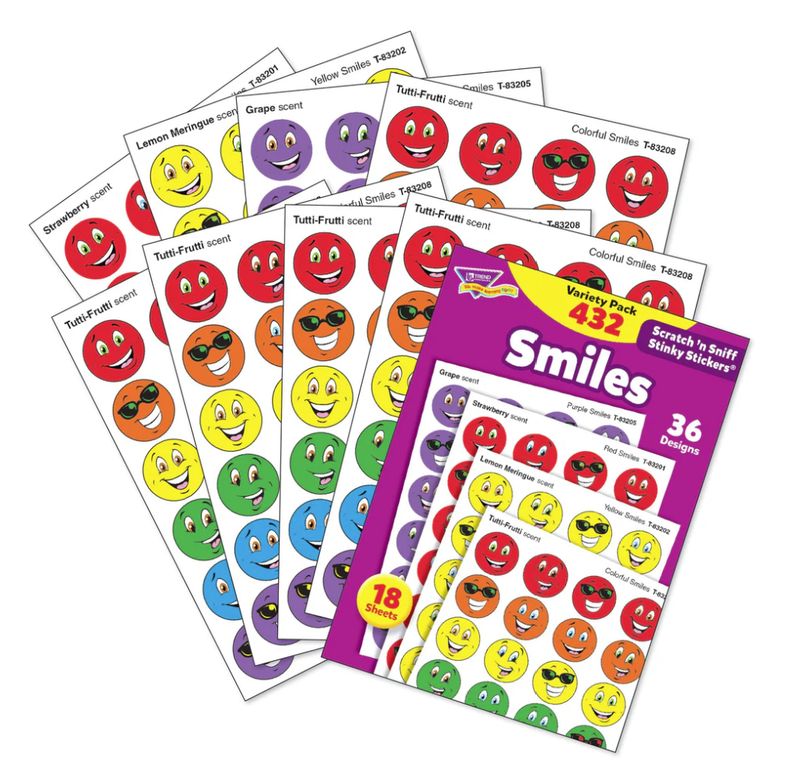 Smiles Scratch &#39;n Sniff Stinky Stickers Variety Pack