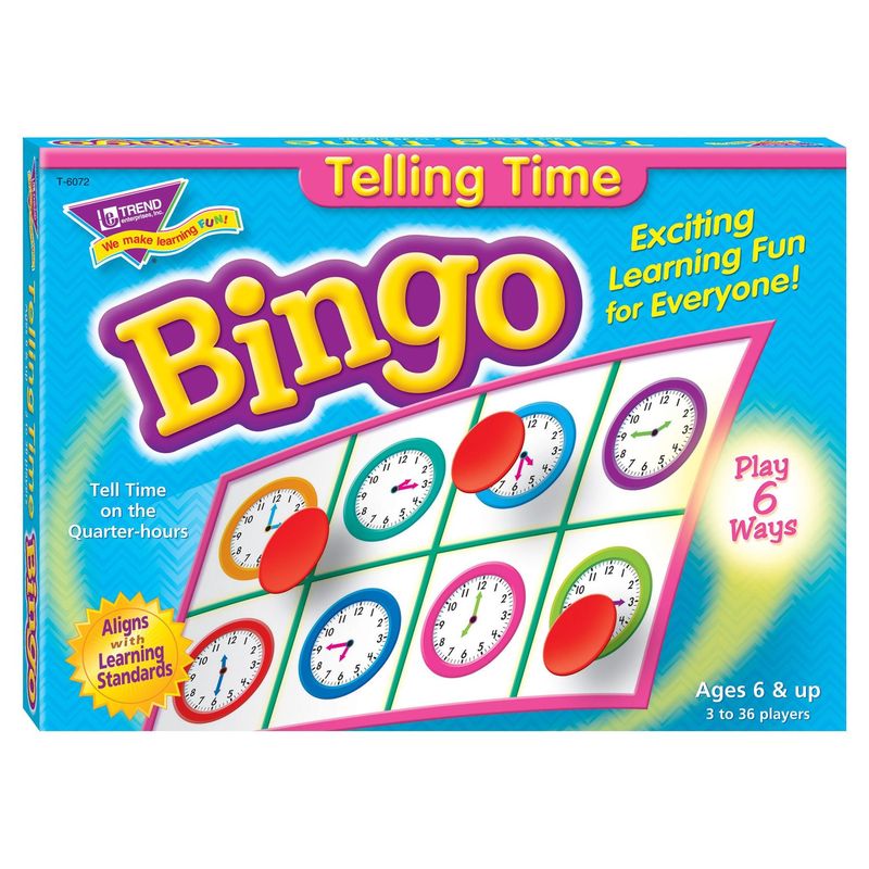 Telling Time Bingo Game