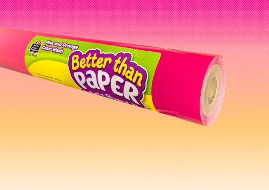BTP Pink and Orange Color Wash Better Than Paper Roll