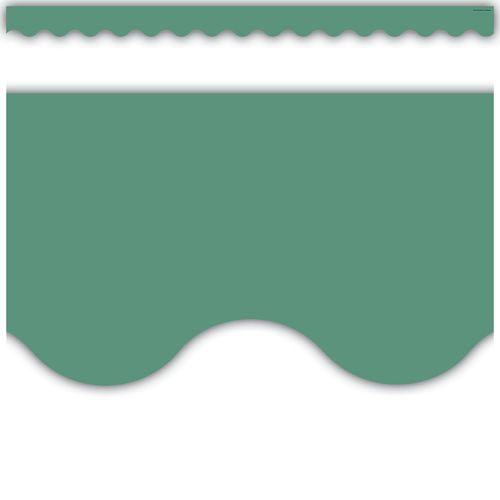 Eucalyptus Green Scalloped Border Trim