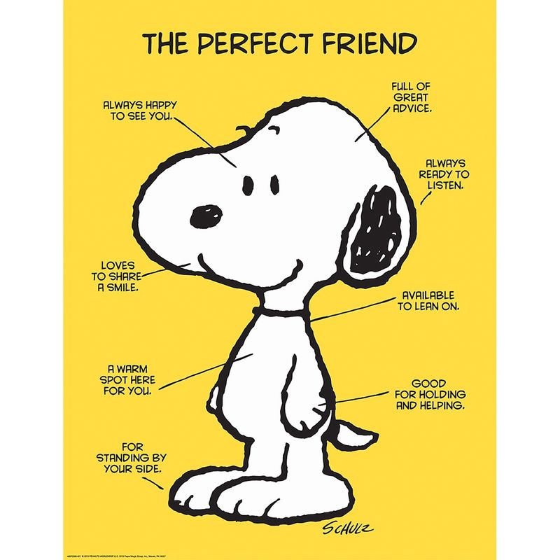 Peanuts Classic Perfect Friend Poster 17x22