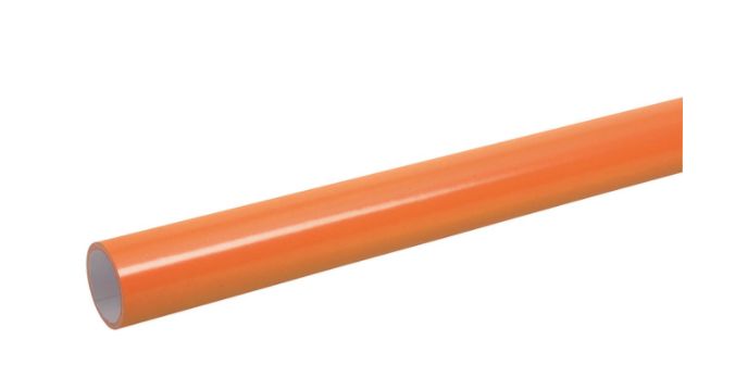 48 x 12 Orange Fadeless Premium Glossy Paper Roll, Outrageous