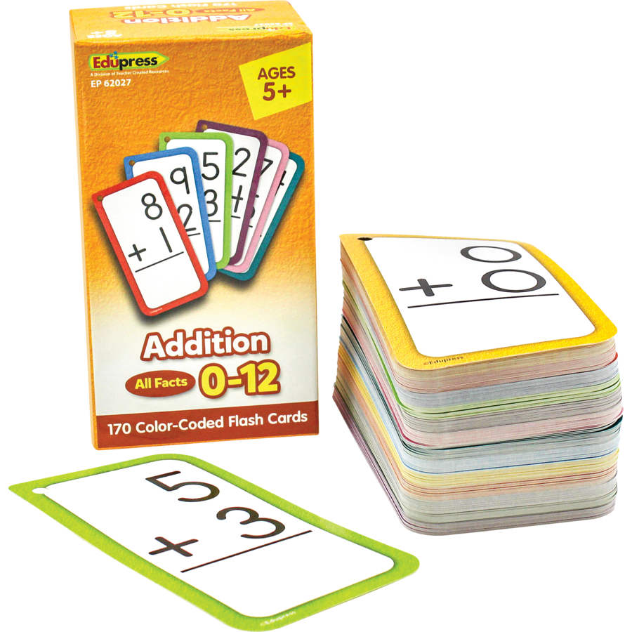 Addition Flash Cards 0-12