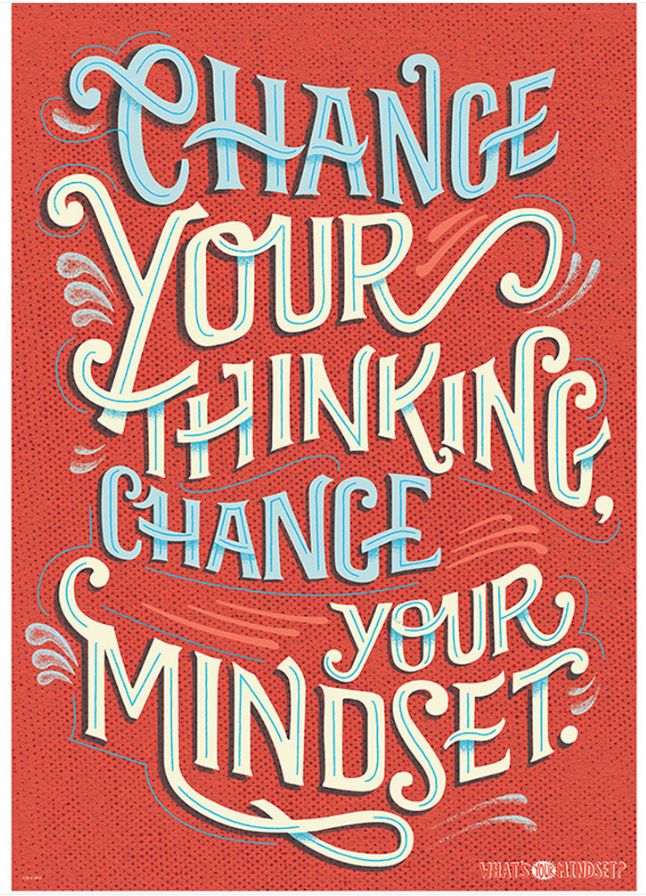 Change Your Thinking Inspire U Poster
