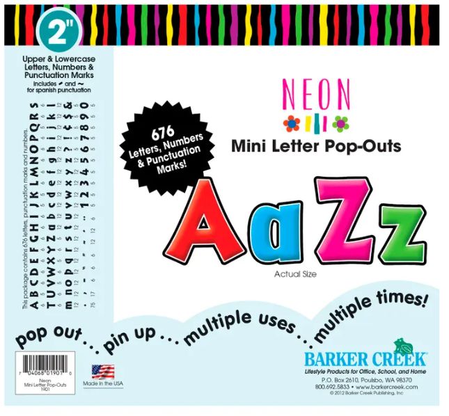 2&quot; Neon Letters