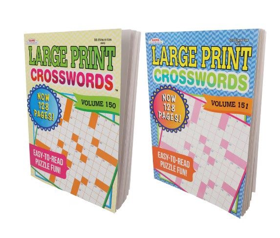 Large Print Crosswords