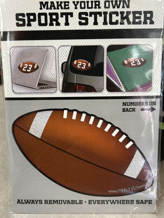 Football Sticker Decal