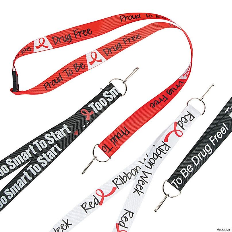 Red Ribbon Lanyard