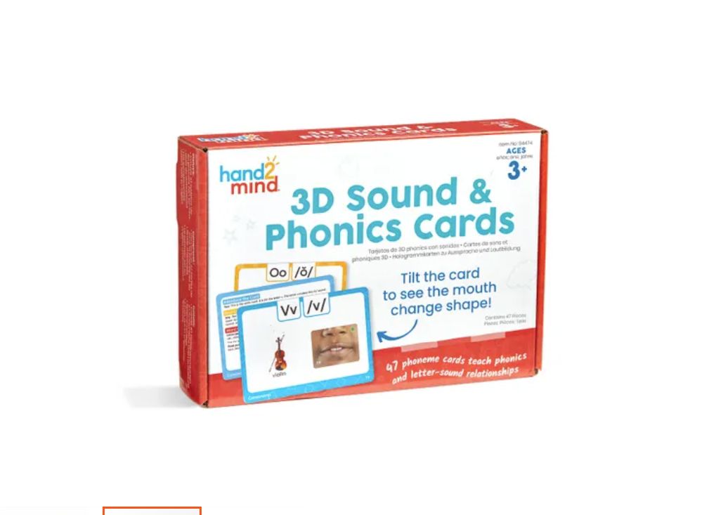 3D Sound &amp; Phonics Cards