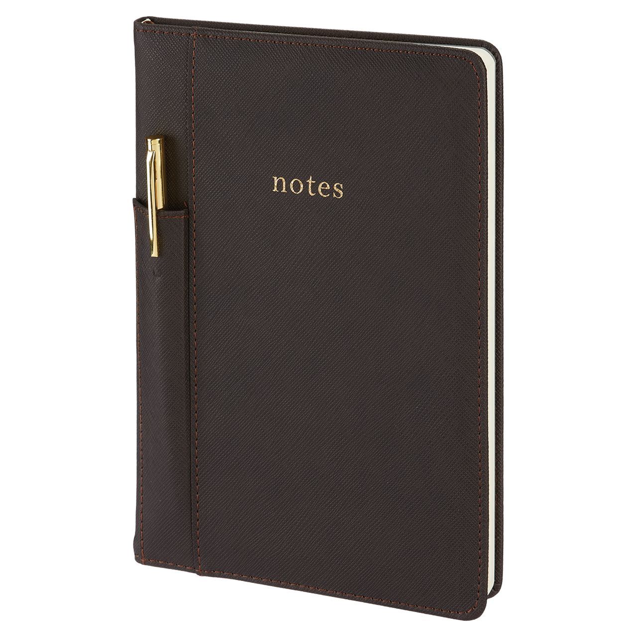 Dark Brown Deluxe Journal And Pen Set