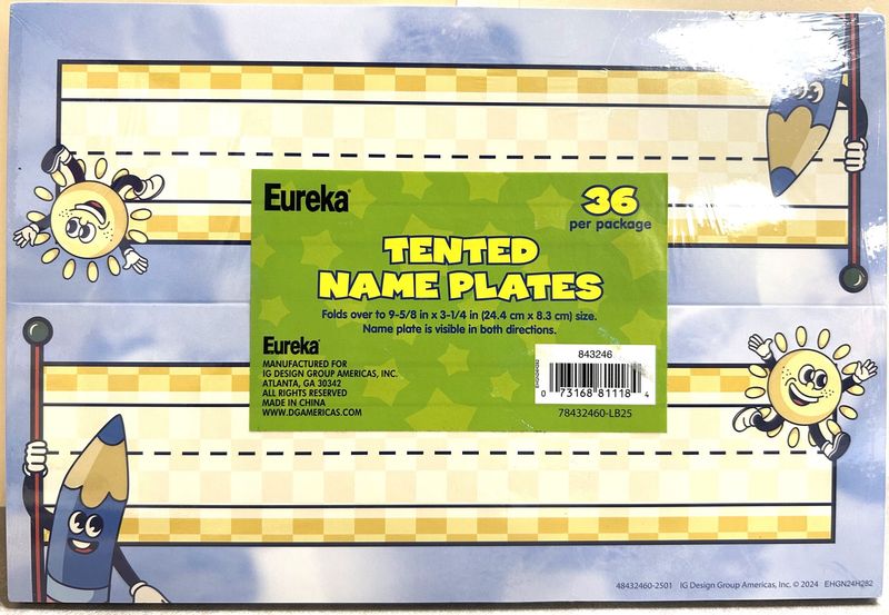 S&#39;Cool Era Tented Name Plates