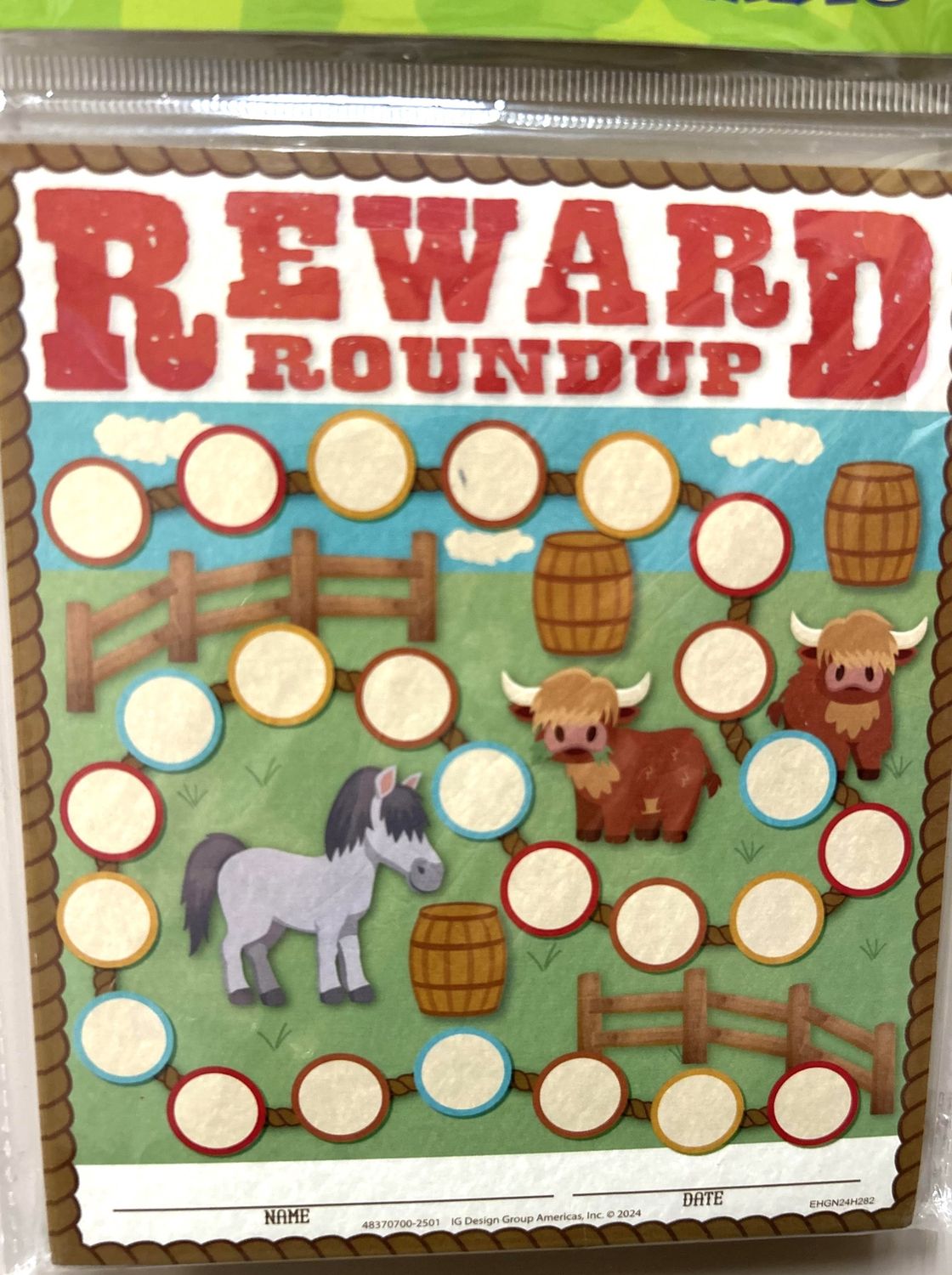 Wild Wild Classroom Mini Reward Chart &amp; Stickers