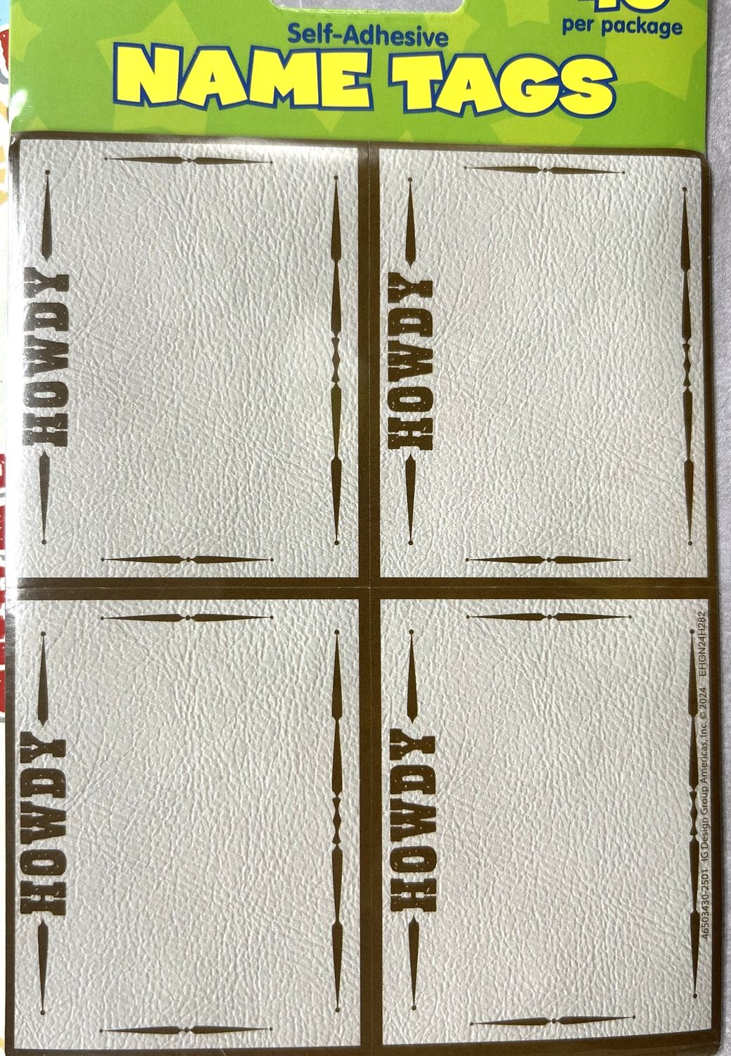 Wild Wild Classroom Name Tags