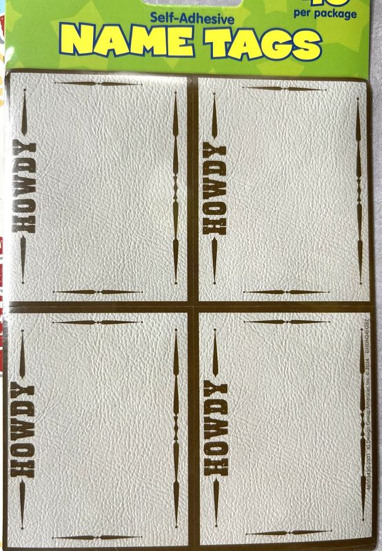 Wild Wild Classroom Name Tags