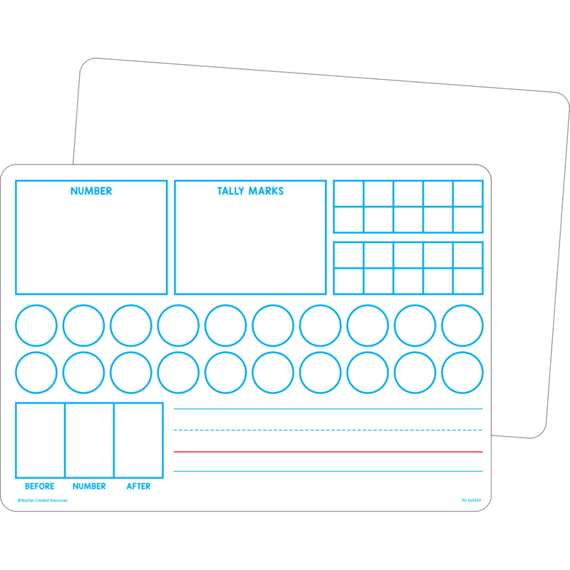 Double-Sided Learning Numbers 1–20 Dry-Erase Boards
