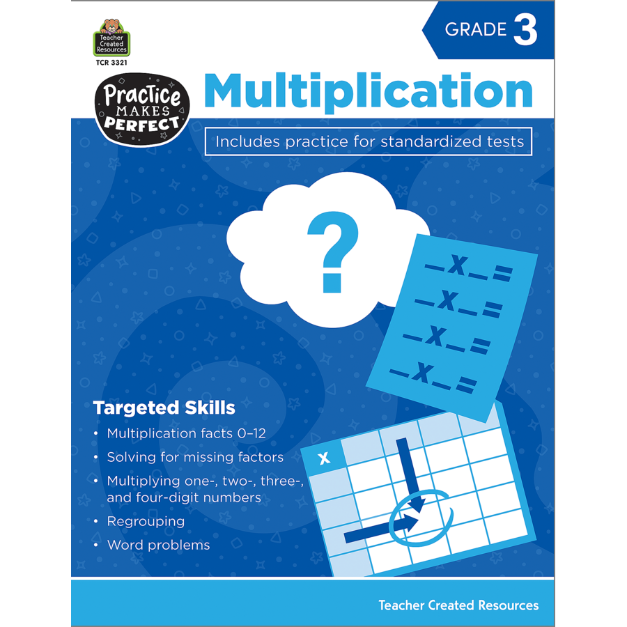 Multiplication Grade 3 Workbook
