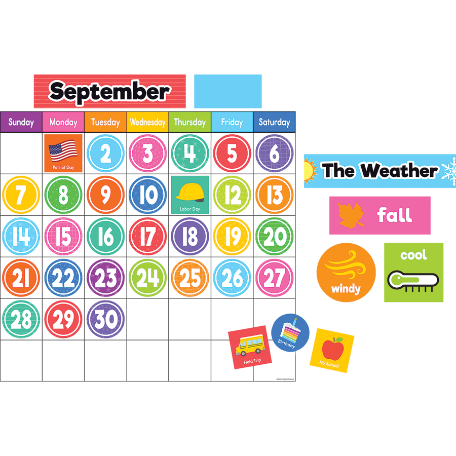 Colorful Magnetic Calendar Set