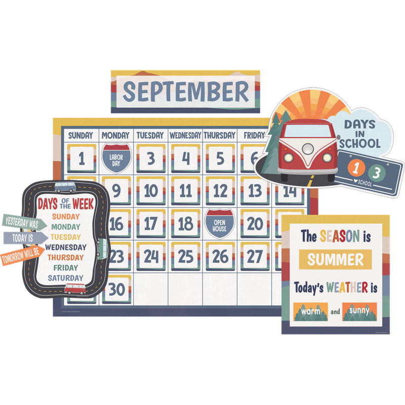 Moving Mountains Road Trip Calendar Bulletin Board