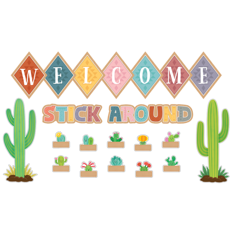 Happy Cactus Crew Welcome Bulletin Board