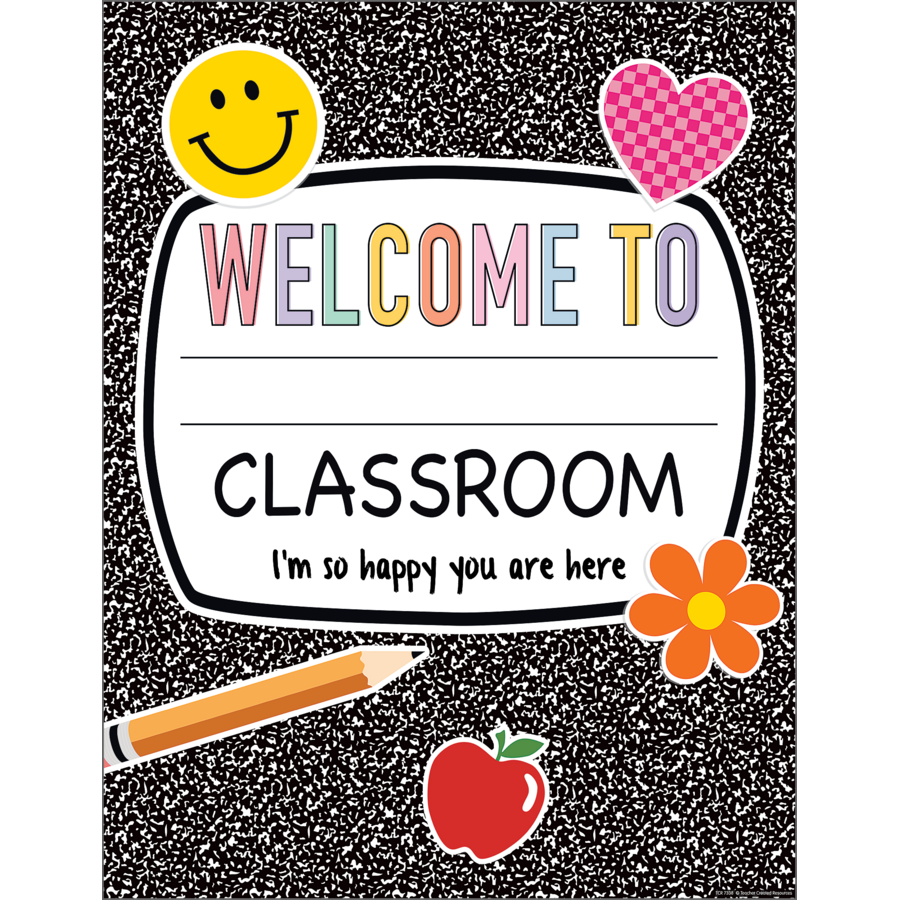 Cool for School Composition Welcome Chart