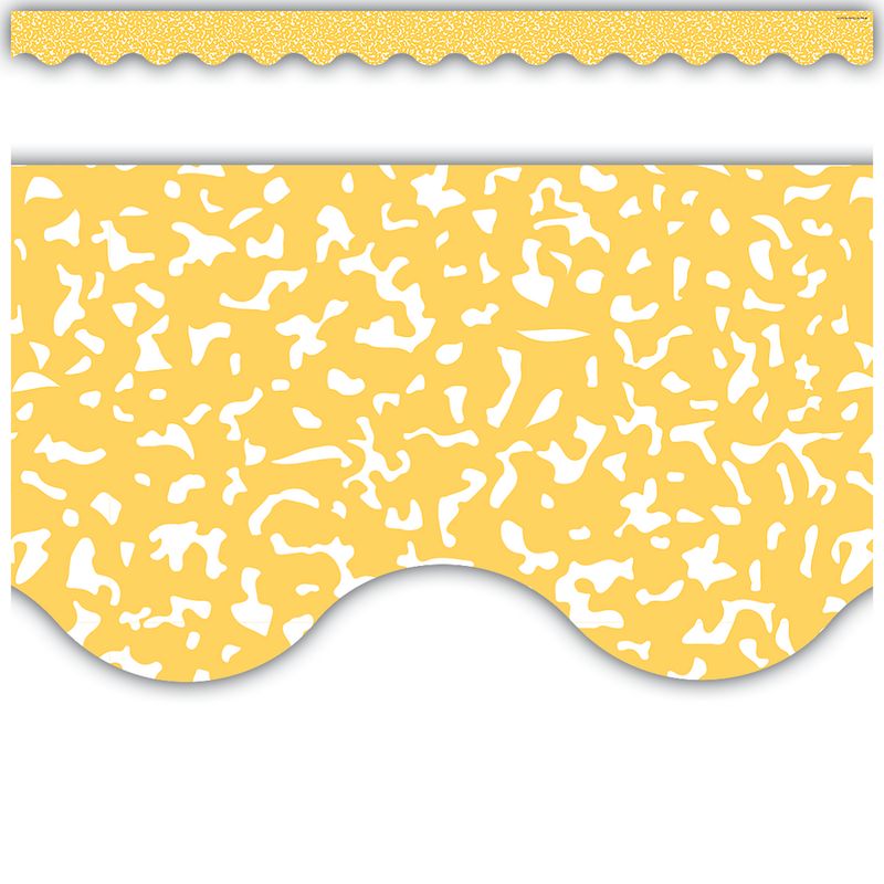 Composition Yellow Scalloped Border Trim