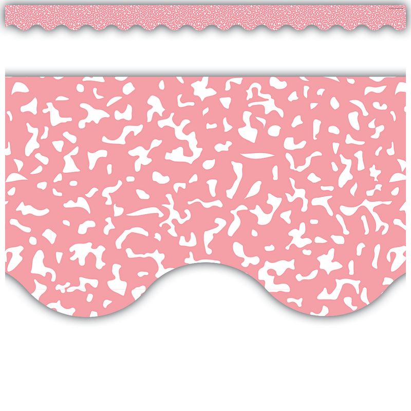 Composition Pink Scalloped Border Trim