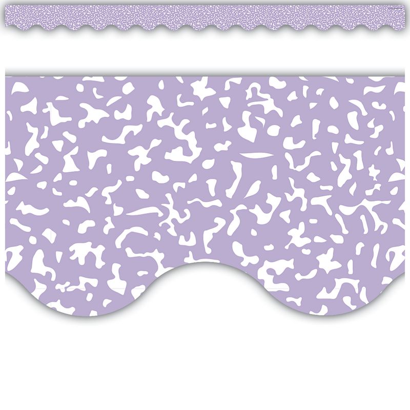 Composition Purple Scalloped Border Trim
