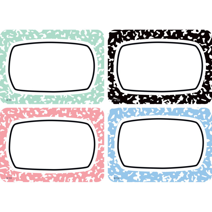 Cool for School Name Tags/Labels - Multi-Pack