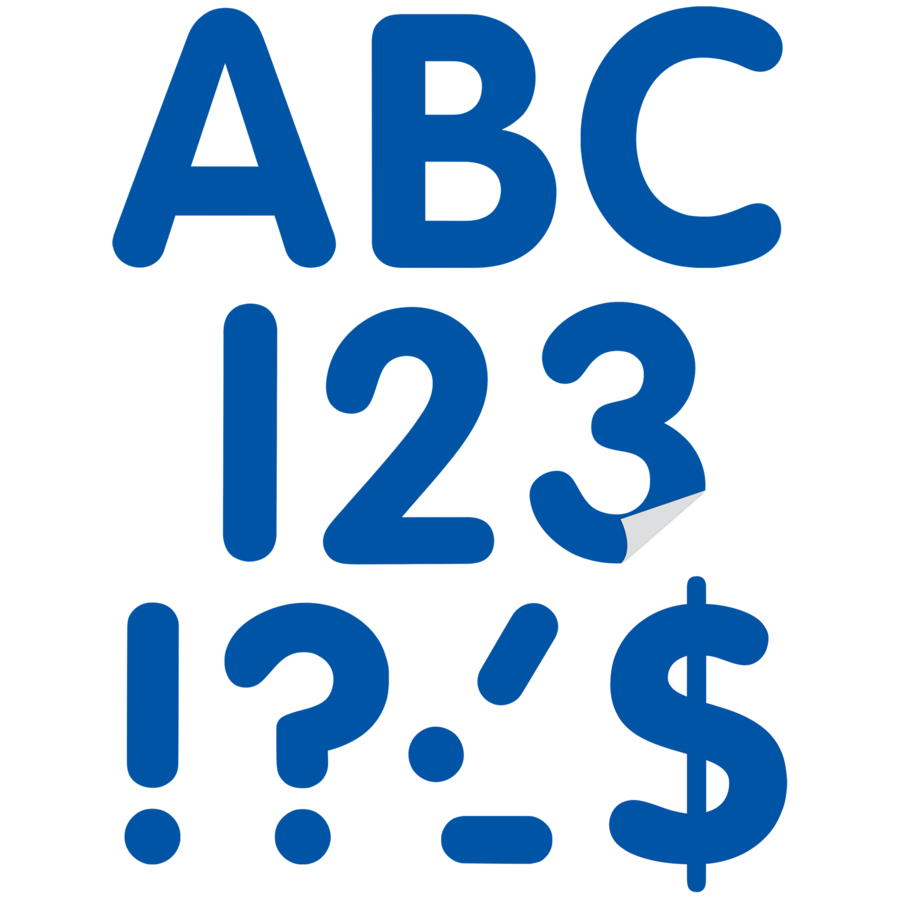 Blue 4&quot; Classic Self-Adhesive Letters Uppercase