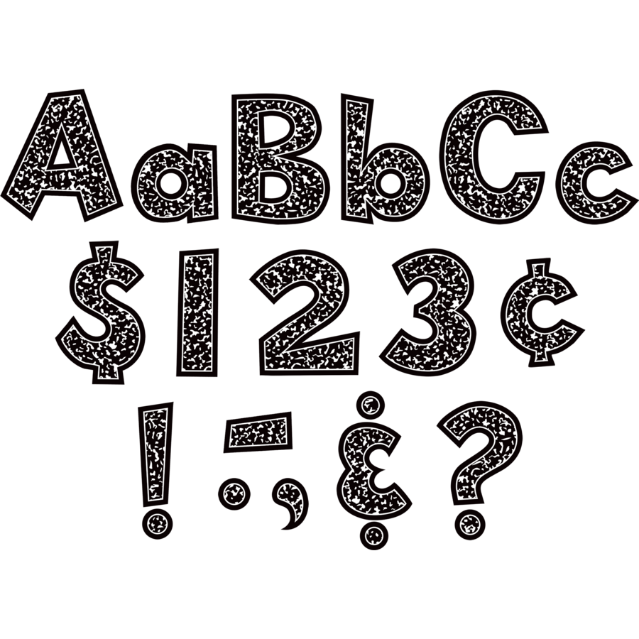 Composition 4&quot; Fun Font Letters Combo Pack