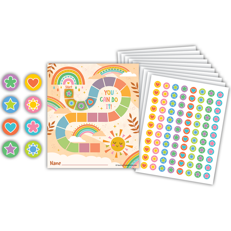 Sunshine Rainbow Reward Trackers with Stickers