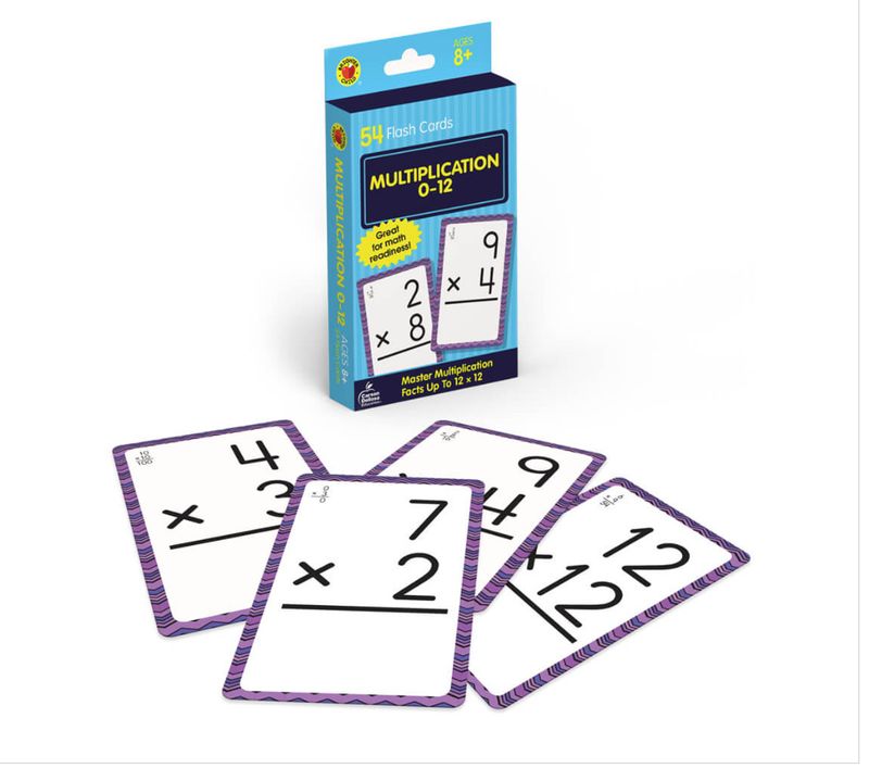 Multiplication 0-12 Flash Cards cd
