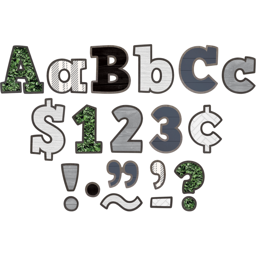 Modern Farmhouse Bold Block 4&quot; Letters Combo Pack
