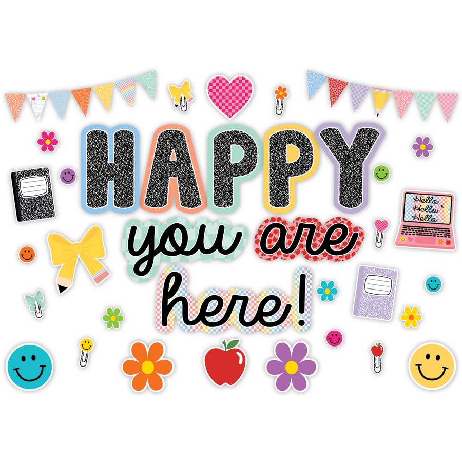 Cool for School Happy You’re Here Bulletin Board Set
