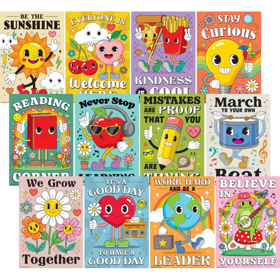 Retro Fun Small Poster Pack