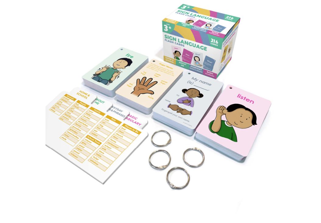 Sign Language Flash Card Box Set