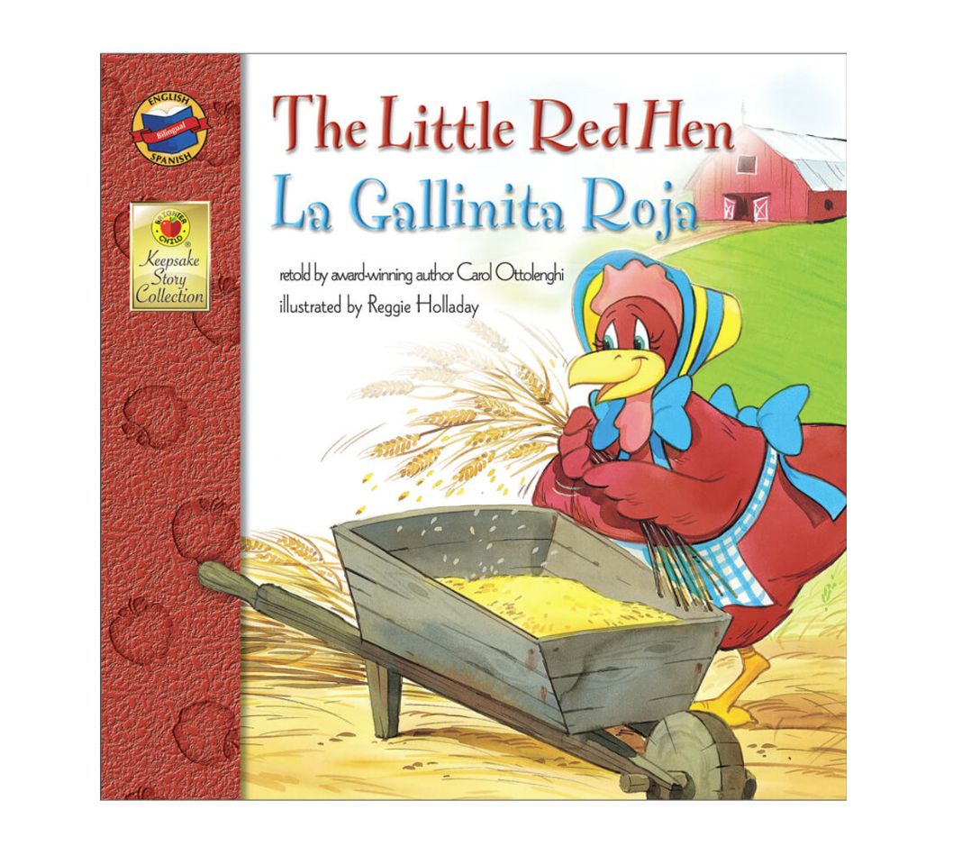 The Little Red Hen Bilingual Keepsake Stories Storybook Grade PK-3 Paperback