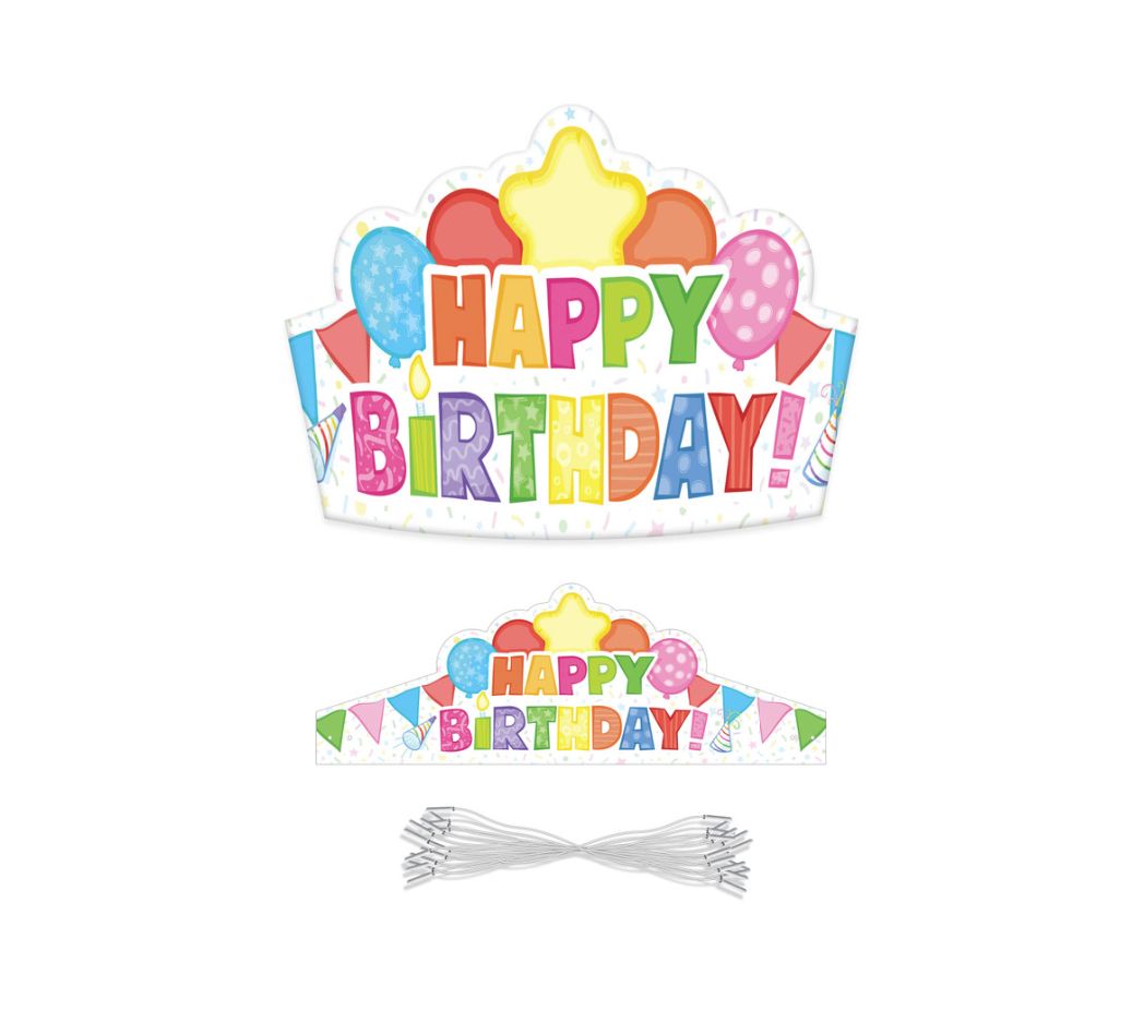 Classroom Happy Birthday Crowns Grade PK-2