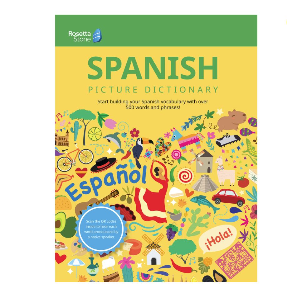 Rosetta Stone Spanish Picture Dictionary Reference Book Paperback