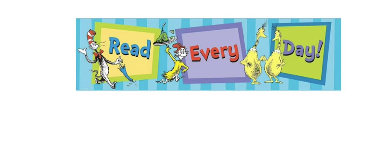 Dr. Seuss Read Everyday Banner