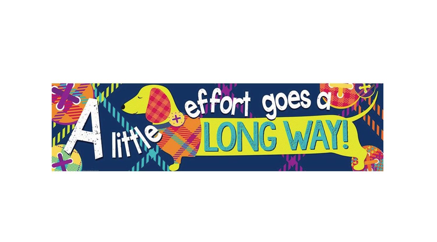 Plaid Attitude Banner Little Goes a Long Way