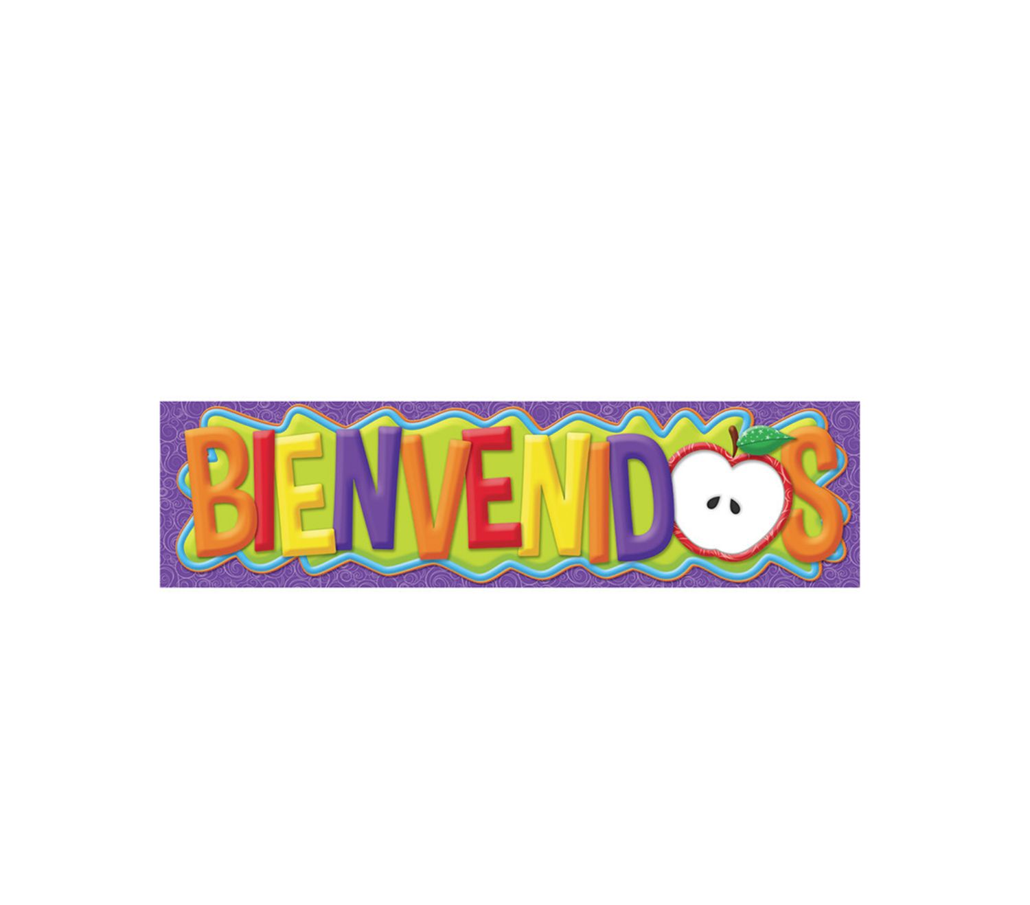 Color My World Spanish Welcome Horizontal Banner