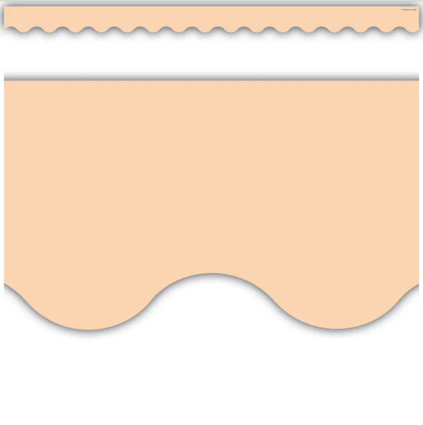 Peach Scallop Border Trim