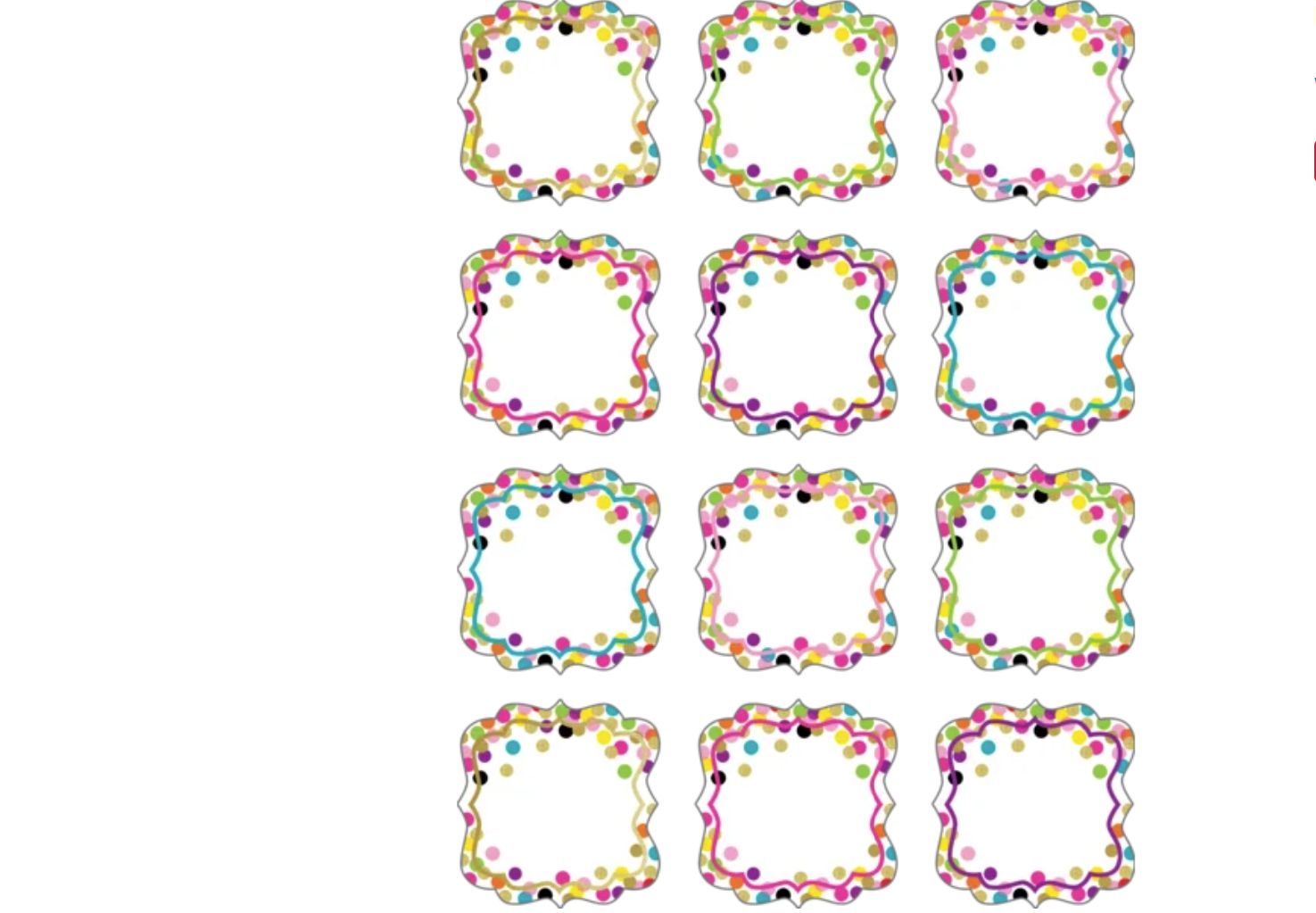 Confetti Mini Accents