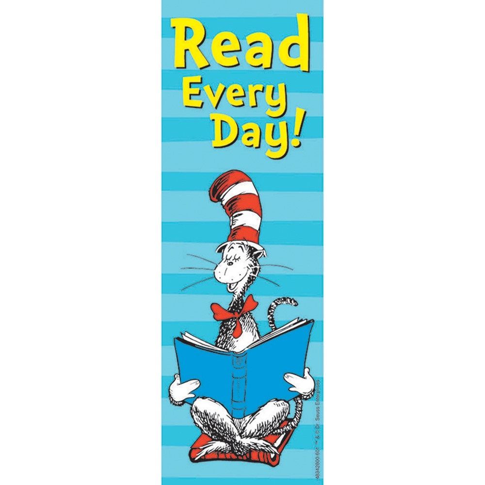 Cat in the Hat Bookmarks Read Everyday